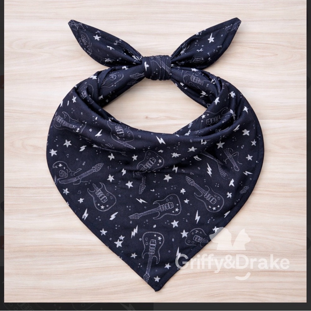 Rock n Roll Dog Bandana